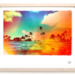 Surf Photo Art Print &quot;Tropics&quot; - Serie de luces prestadas
