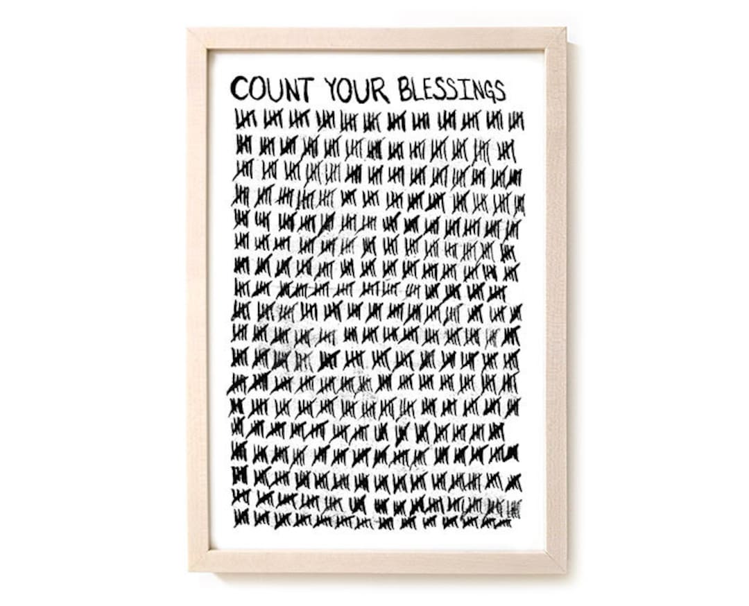 Limited Edition Count Your Blessings Art Print - Etsy