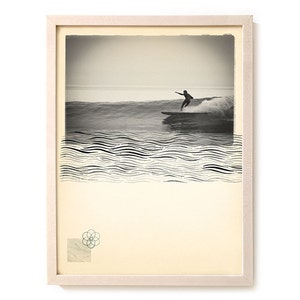 Surf Art Print &quot;Liquid Pull&quot; - Mixed Media
