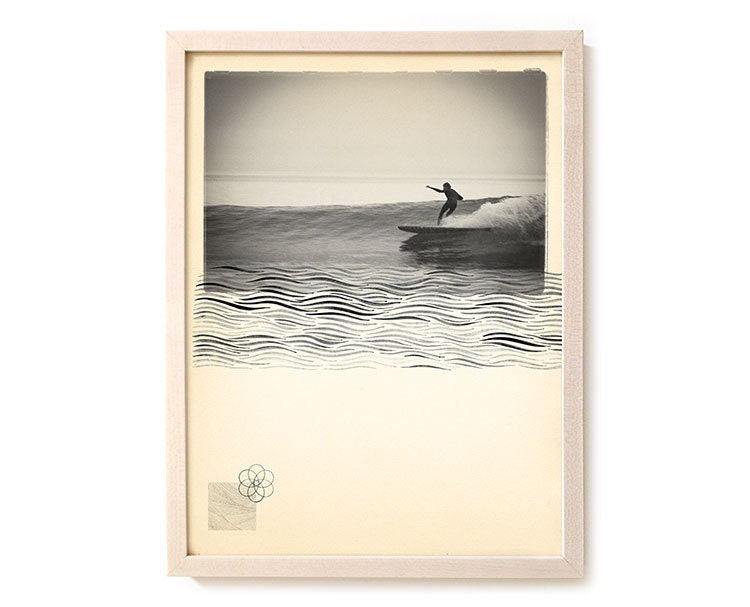 マシューアレン Surfing Art Print Geo Fin｜サーフィン・ボディ
