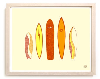 Surfing Art Limited Edition Print "Icons"