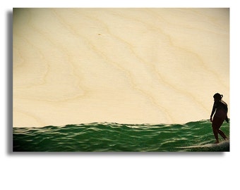 Surf Art Wood Print Limited Edition "Drag"
