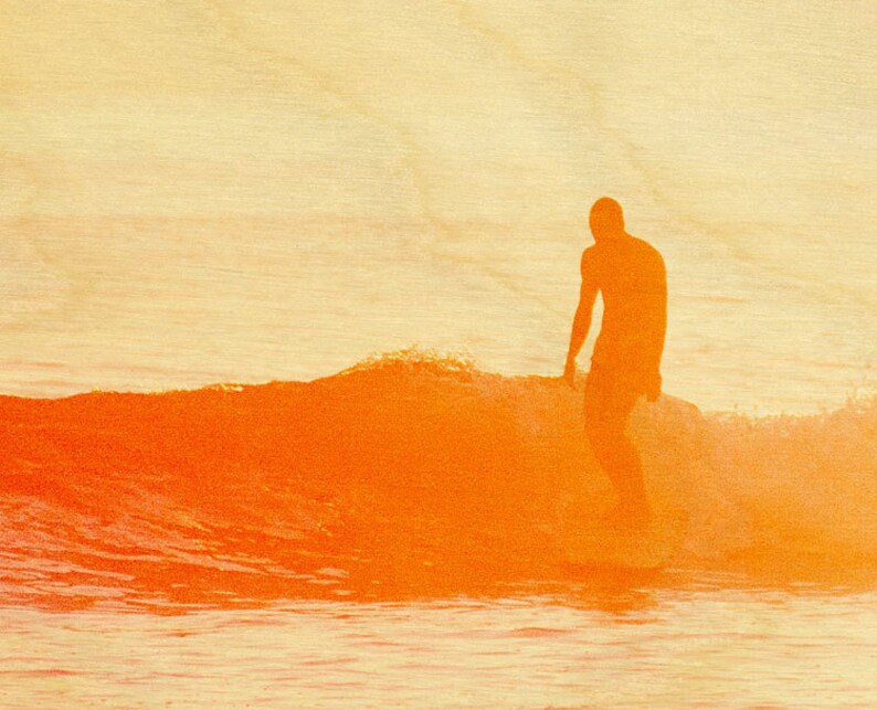 Surf Art Wood Print Limited Edition summer Fade Etsy