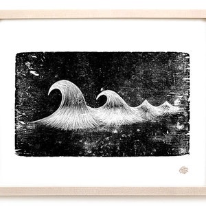Limited Edition Surfing Art Print &quot;Carved&quot;