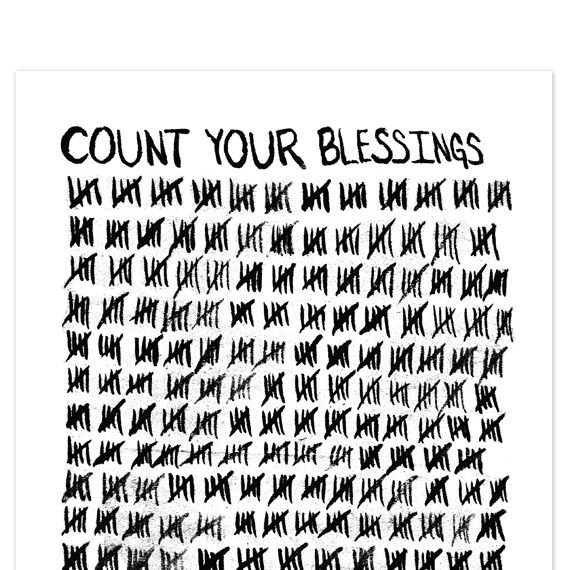 Count Your Blessings Art Print | Etsy