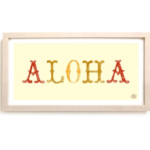Surfing Art Print "Aloha"