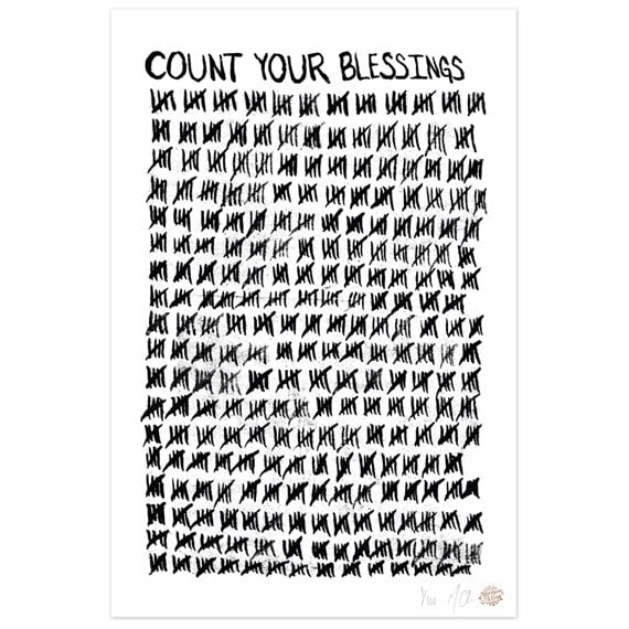 Limited Edition Count Your Blessings Art Print - Etsy