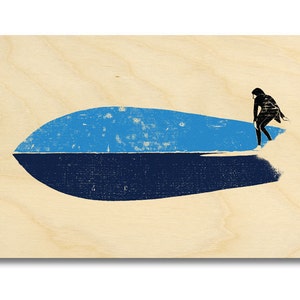 Surf Art Wood Print Limited Edition &quot;Fish&quot;
