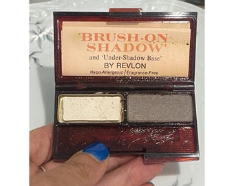 Vintage Collectible Revlon Brush on Eye Shadow Compact Frosty Brown Under BASE