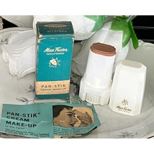 Vintage Max Factor Hollywood Pan-stik  Cream Make Up New  Golden Tan