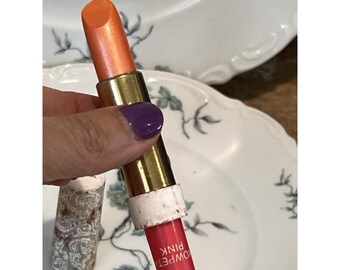Vintage Revlon Mid Century Lipstick  Collectible Snowpetal  Pink  + Display Nos