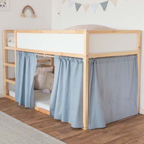 Ikea Kura Curtain In Blue Kura Bed Curtain Available For 3 Etsy