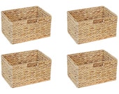 Ikea Billy Shelf Basket 37 x 25 x 20 cm from Water Hyacinth Folding Basket Shelf Box Storage Box Storage Basket Cabinet Basket Set of 4