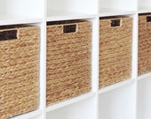 Ikea Kallax Expedit Shelf Basket 34 x 32 x 32 cm From Water Hyacinth Shelf Box Storage Box Storage Basket Cabinet Basket 4 Set Saving Price