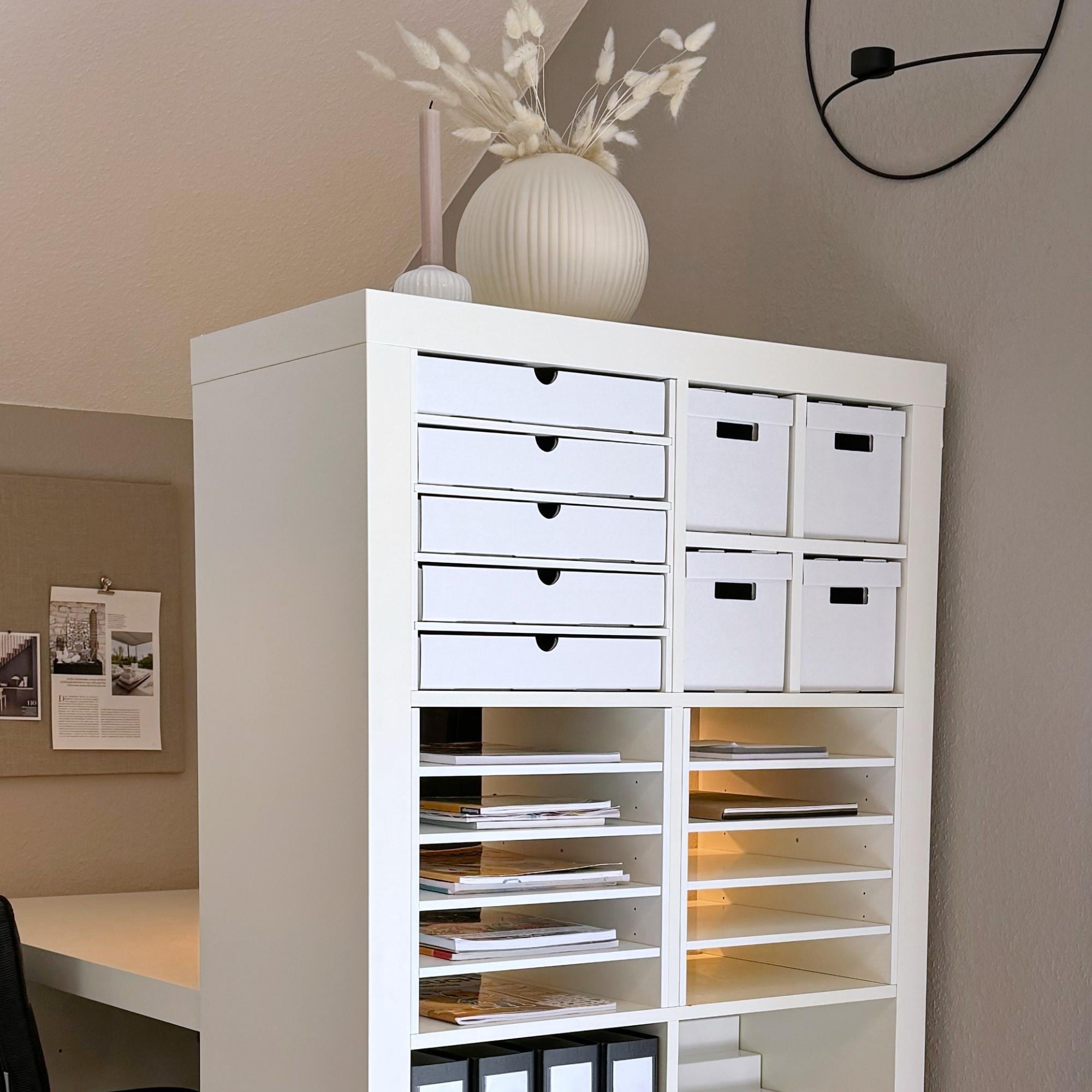 Kallax Einsatz mit Boxen / 4er-Set IKEA Kallax Faltboxen mit