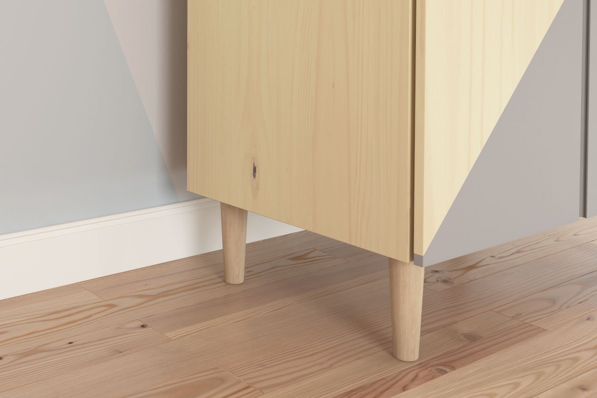 Furniture Feet for Ikea Ivar Shelf Made of Solid Wood Set of 4