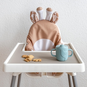 Sitzkissen für IKEA Antilop Hochstuhl / gepolstert / Tiermotiv Giraffe / abwischbar, waschbar / Kinderstuhlkissen für Hochstuhl