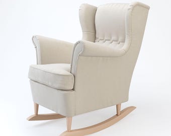 Wingback Chair Ikea Strandmon Rocker Conversion Kit VidaXL