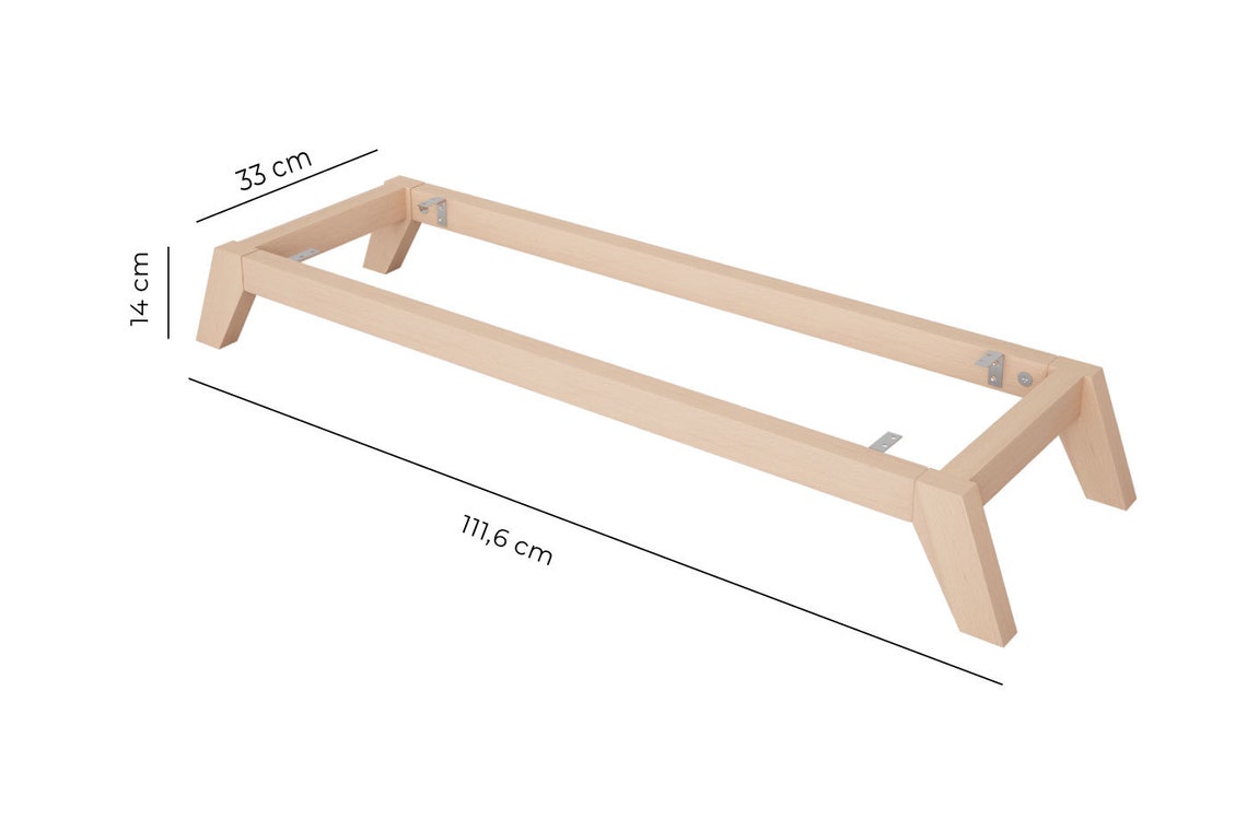 Besta Shelf Wooden Base / Sloping Furniture Feet Natural Etsy UK