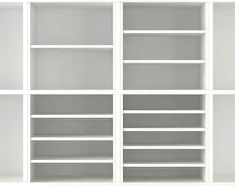 Insert for Kallax shelving unit | 4 variants with 1-4 shelves | Shelves are adjustable and removable | Shelf compartments are thus better utilized
