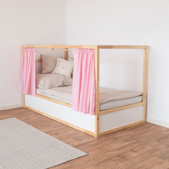 De gasten US dollar terras Ikea Kura Curtain in Pink / Kura Bed Curtain Available for 3 - Etsy