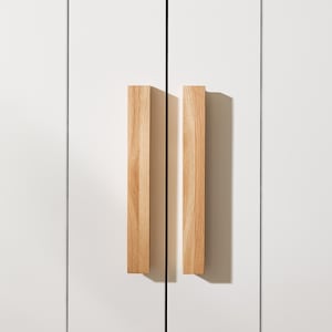 Holzgriff Eiche für IKEA Brimnes Serie / Möbelgriff Holz / Möbelgriff Eiche für Kleiderschrank und Kommode / Türgriff Schrank / Schrankgriff