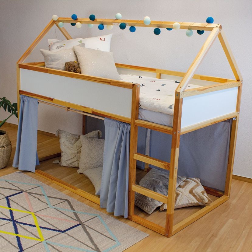 Ikea Kura Vorhang in Blau / Kura Bett Vorhang erhältlich für 3 Etsy
