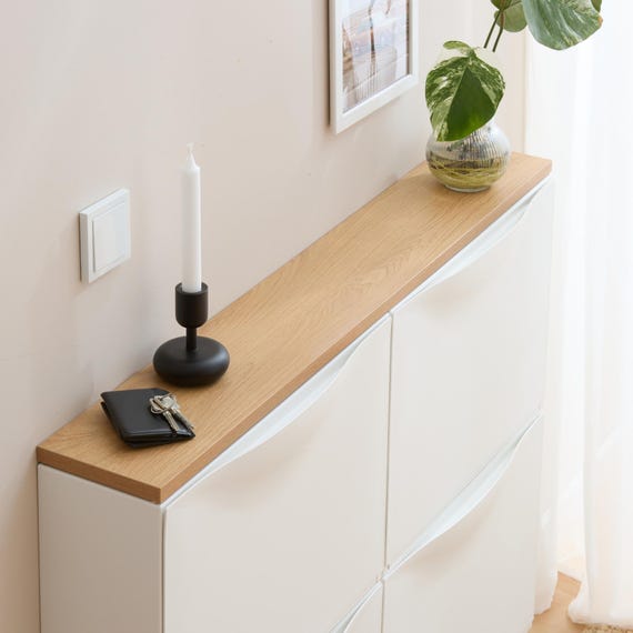 Trones Oak-effect Wooden Panel | Precisely Fitted for Two IKEA