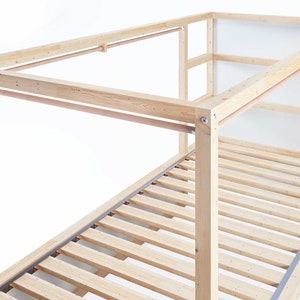 Tringle Ikea Kura pour rideau ou rideau en bois pour lit d'enfant, lit mezzanine, lit maison