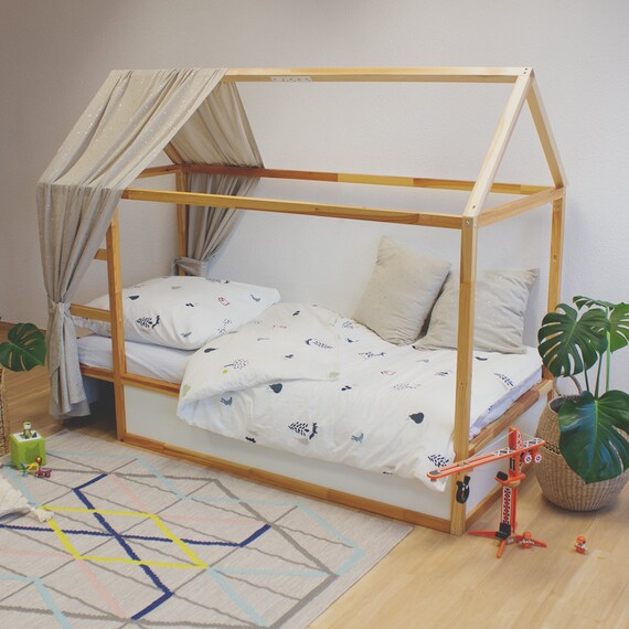 Auvent de toit pour lit de maison, auvent de toit Ikea Kura, auvent de toit pour Ikea Kura