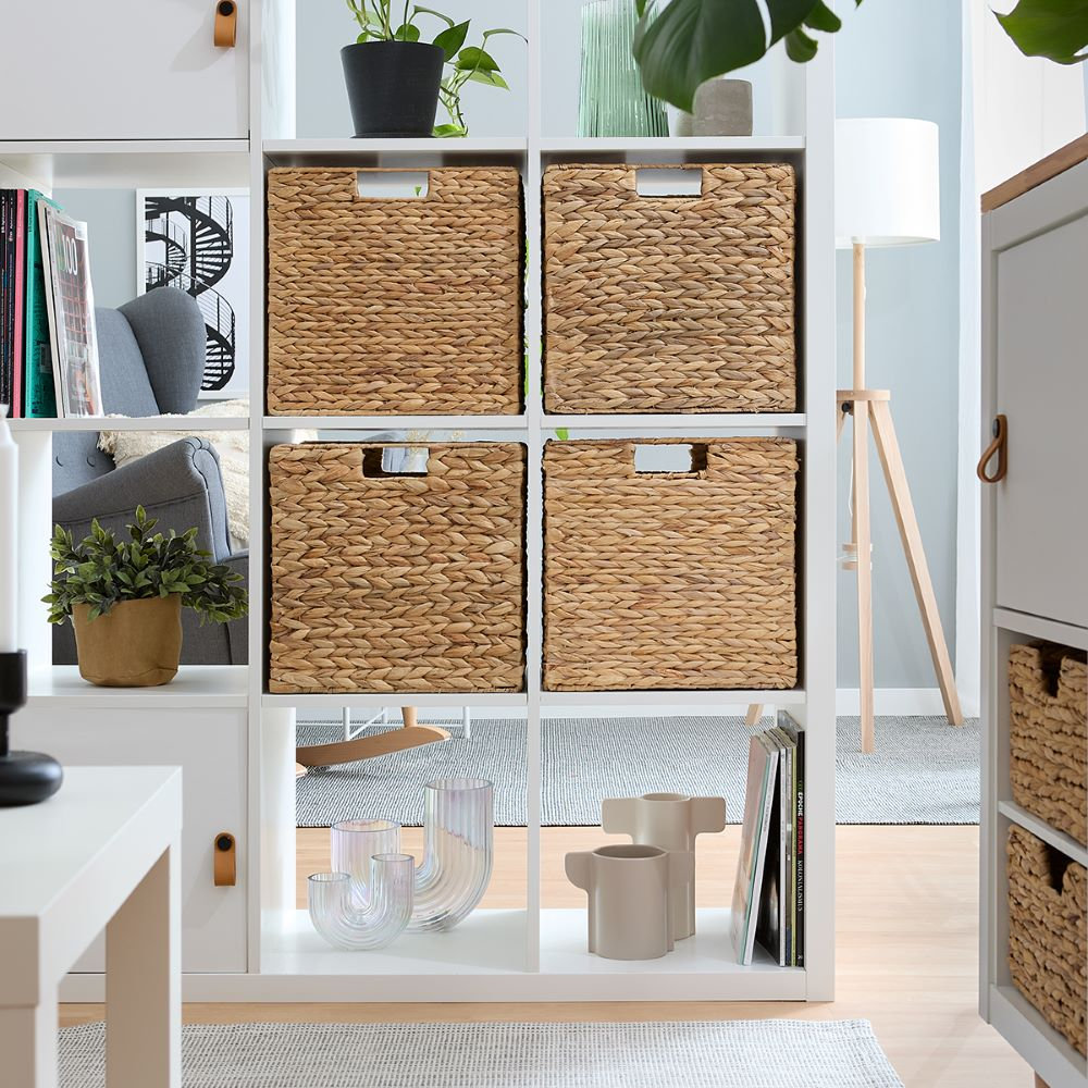 Set of 4 Kallax Shelf Baskets / Ikea Kallax Accessories / Water