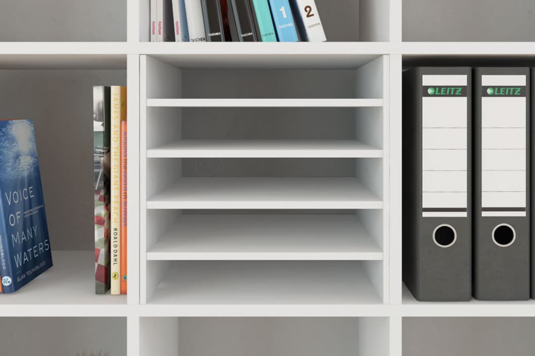 IKEA Kallax Insert With 4 Shelves / Kallax Document Tray / Office