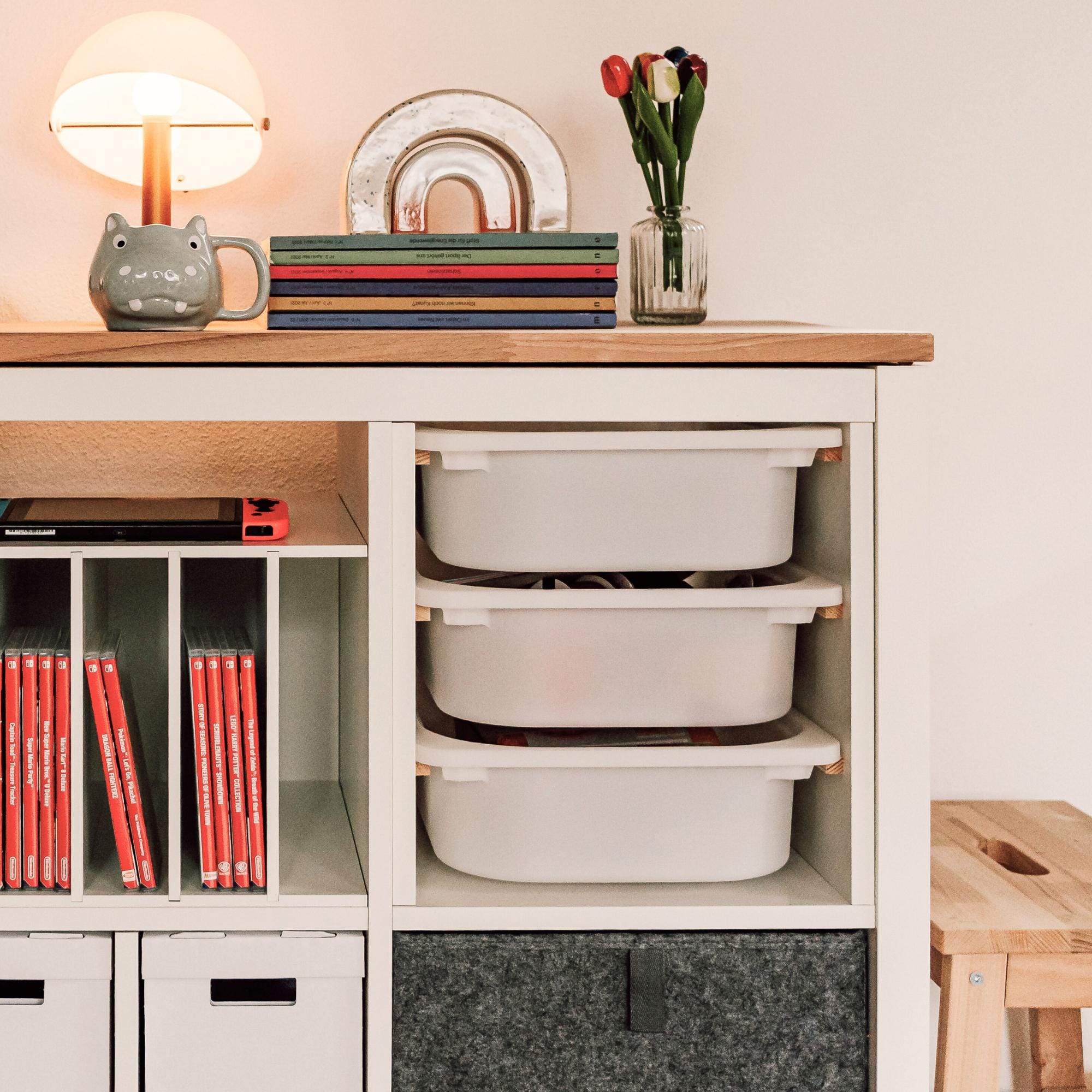 Kallax Einsatz für 3 Boxen / Kompatibel mit IKEA Trofast