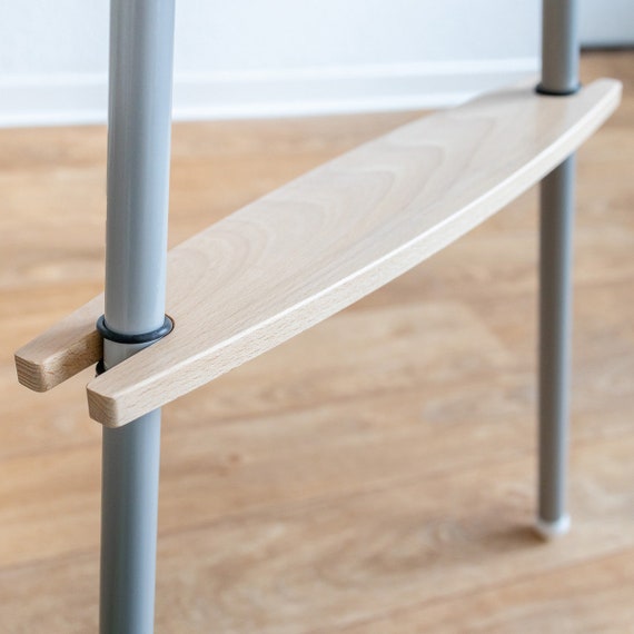 Poggiapiedi Per Seggiolone Regolabile In Legno - Accessorio Sicuro E Antiscivolo Per Bambini, Compatibile Con Molti Modelli