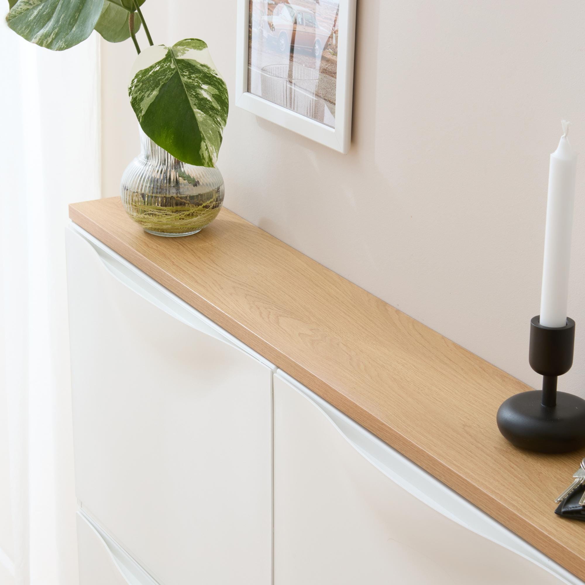 Trones Oak-effect Wooden Panel | Precisely Fitted for Two IKEA