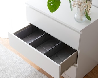 Malm Organizer / Opvouwbare dozen / 3 lades organizer / Ladeboxset / Opbergruimte voor kleding / Lichtgewicht / Robuust / Met handgrepen