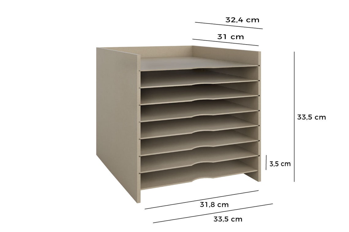 Ikea Kallax Expedit Regal Einsatz Ablage Papierfach Etsy