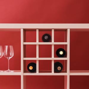 Kallax compartment divider / Kallax shelf insert for 9 bottles / Kallax bottle insert / wine rack / wine bottles / towel rack / physiotherapy