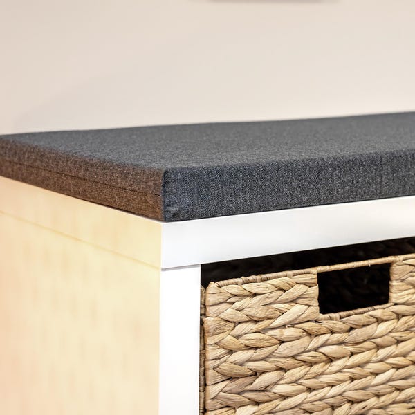 Cojín para asiento de estantería Kallax de IKEA / almohadilla para asiento / cojín para banco / almohadilla para asiento de aparador / banco Kallax
