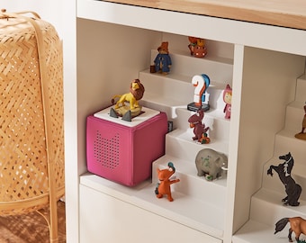 Kallax insert for Tonie figures / cutout for Toniebox / magnetic adhesion / Tonie storage for IKEA Kallax / Tonie shelf