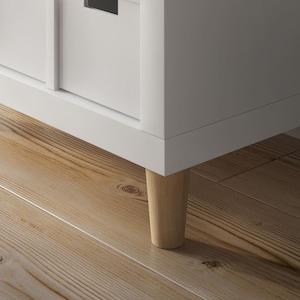 Set van 4 IKEA Kallax meubelpoten / Kallax meubelpoten / gelakt beukenhout / 3 designtypes, 2 hoogtes
