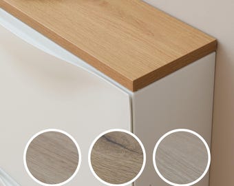 Trones Oak Wood Panel | 4 Colors to Choose From | Cover Panel for IKEA Trones Shoe Cabinet | Decorative Panel in Oak Look