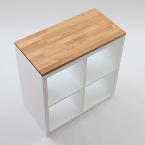 Kallax houten paneel eiken / afdekpaneel van massief hout voor IKEA Kallax plank / perfect passend voor 2-zits Kallax / geolied of naturel / Kallax bank