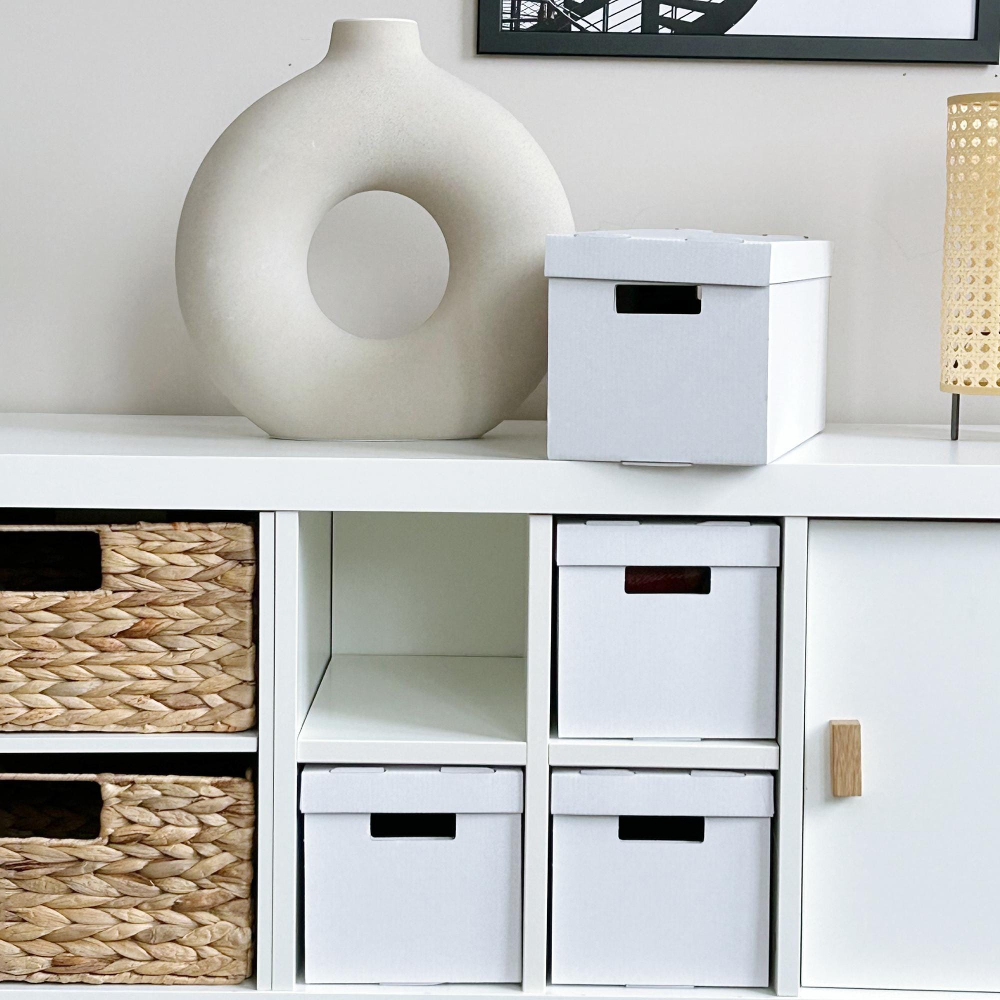 Kallax Einsatz mit Boxen / 4er-Set IKEA Kallax Faltboxen mit