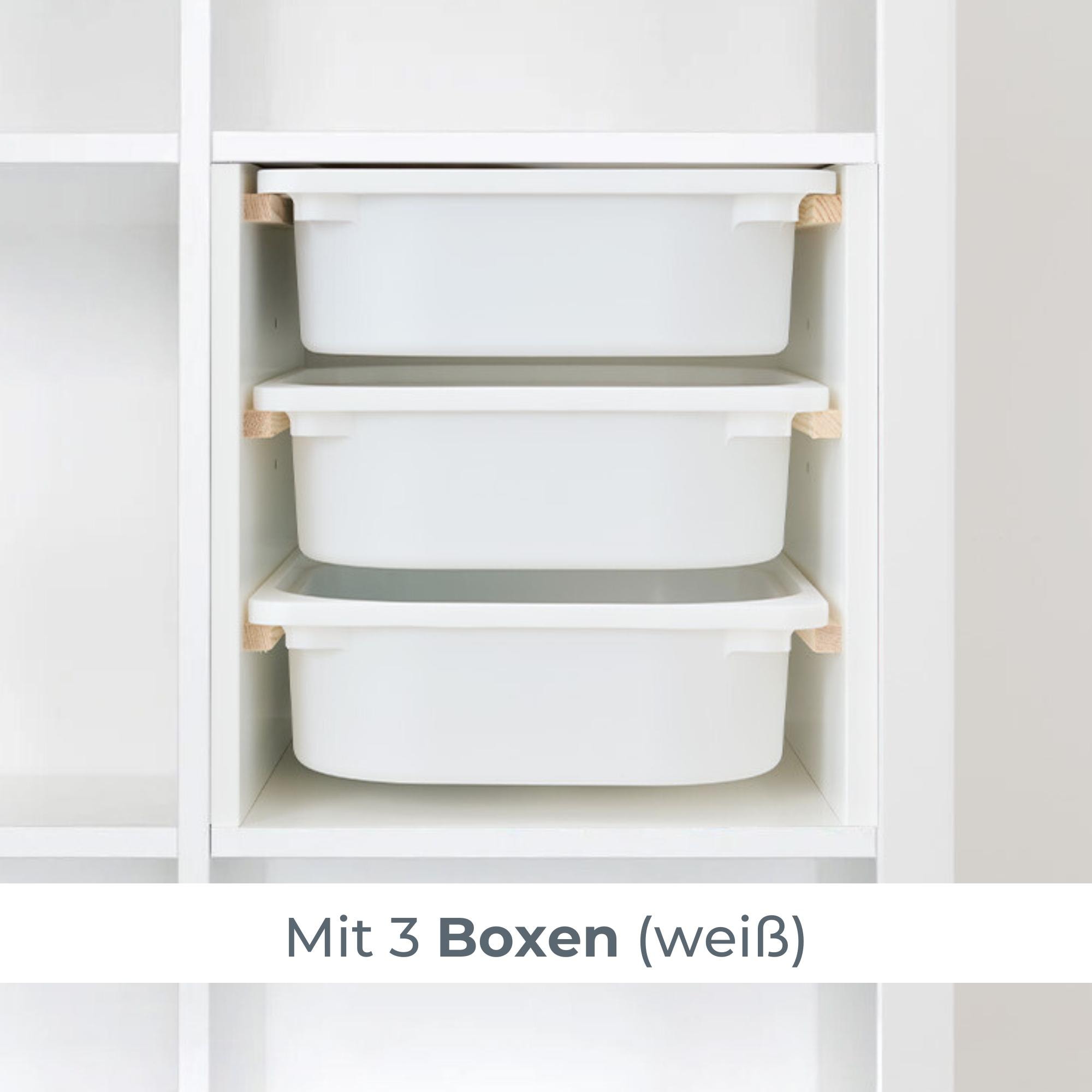 Kallax Einsatz für 3 Boxen / Kompatibel mit IKEA Trofast