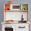 Back panel for Ikea Duktig kitchen / Perfect fit for Duktig children's kitchen play kitchen / For adhesive films, stickers or for painting