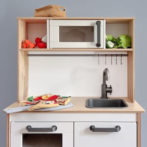 Back panel for Ikea Duktig kitchen / Perfect fit for Duktig children&#39;s kitchen play kitchen / For adhesive films, stickers or for painting