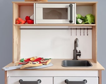 Pared trasera para la cocina Duktig de Ikea / perfecta para la cocina infantil Duktig / para láminas adhesivas, pegatinas o para pintar