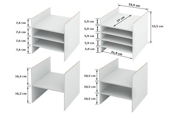Boîte de rangement en carton blanc pour 70 CDs pour IKEA Kallax