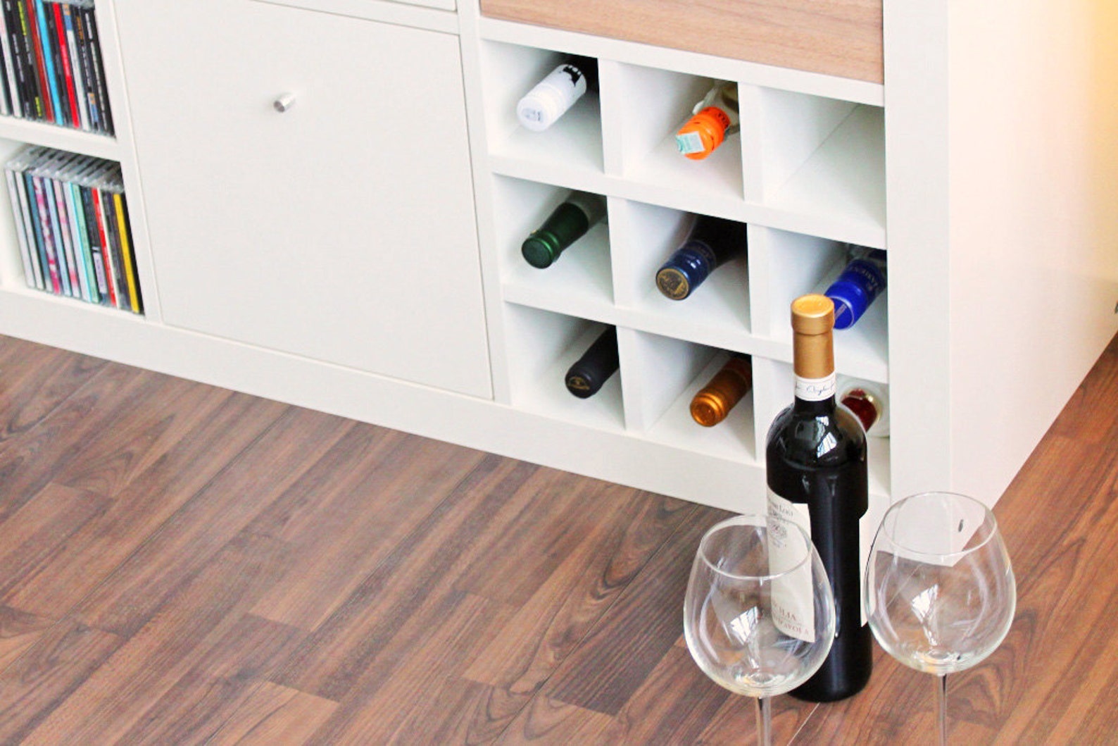 Ikea Kallax Expedit Shelf Insert for 9 Bottles up to 10 X 10 Etsy UK